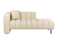 Doucezen Chaise Lounge, Off-White PU Leather, Right Side