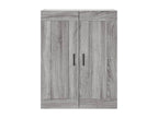 Doucezen wall cabinet, grey, 69.5x34x90 cm, engineered wood