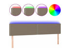 Doucezen LED Headboard 200x5x78/88 cm Fabric