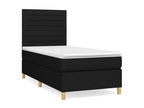 Doucezen bed base with black 90x200 mattress, fabric