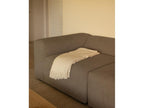 4-seater sofa with 2 modules in brown boucle fabric