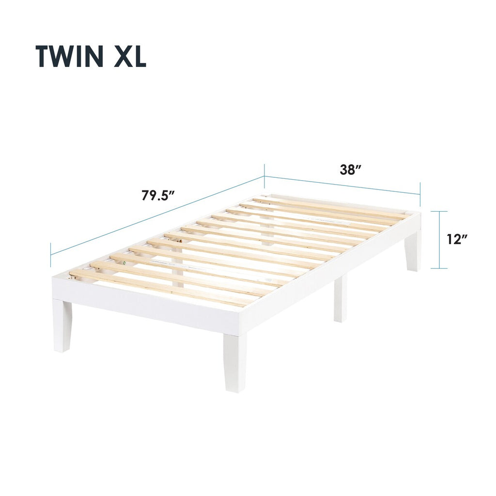 12 Classic Solid Wood Platform Bed Frame