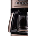 14-Cup Automatic Coffee Maker, Glass Carafe, Brew Strength Control, 1-4 Cup Setting, Stainless Steel Umber