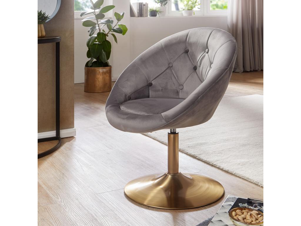 chaise longue swivel chair Doucezen chair velvet cocktail chair bar stool armchair