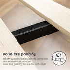 16 Inch Classic Solid Wood Platform Bed Frame in Multiple Finishes