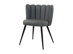 Chair - Grey faux leather - Doucezen
