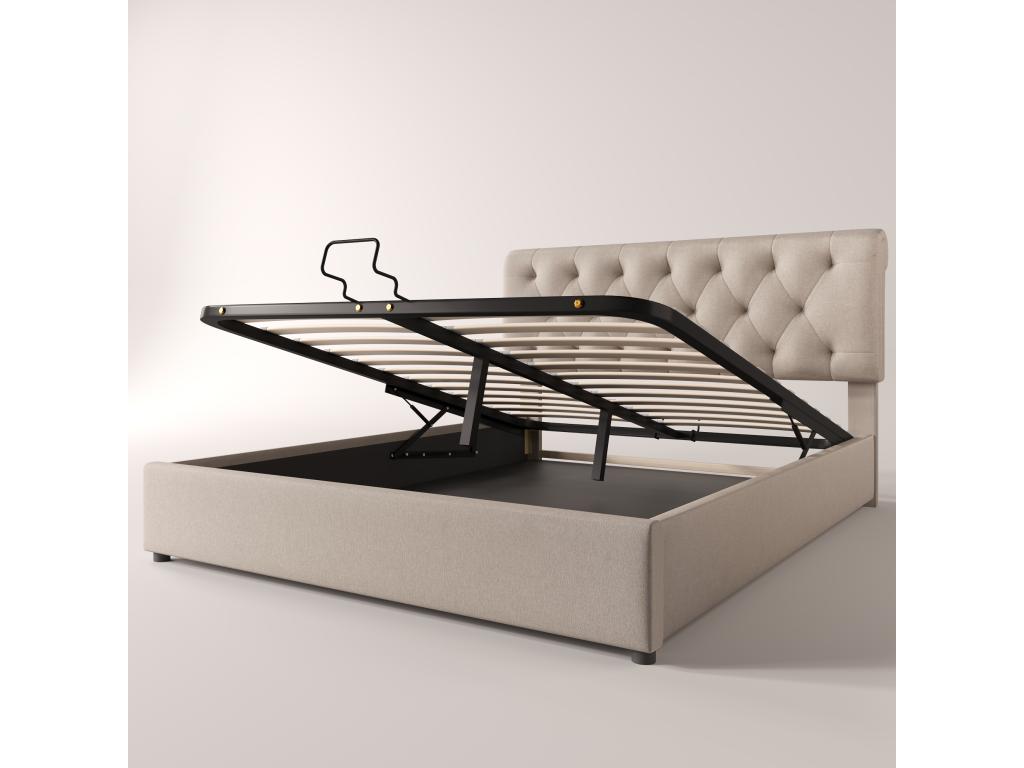 Storage bed - with storage - No mattress - 140x200cm - Doucezen