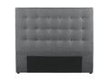 Upholstered headboard - 140 cm - Fabric - Grey - Doucezen