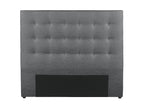 Upholstered headboard - 140 cm - Fabric - Grey - Doucezen