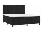 Doucezen bed base with mattress and LED, black, 180x200 cm