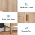 20 Pairs Modern Shoe Storage Cabinet with Doors, 6-Tier Freestanding Entryway Shoe Organizer Rack