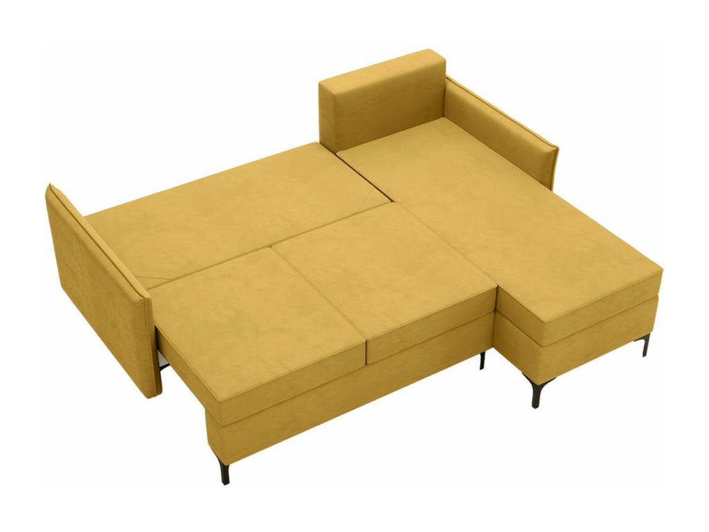 Doucezen 112 Corner Sofa, Pink, Sleeping Function, Bedding Box, 213x168x101cm