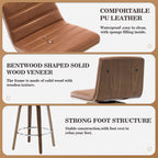 26/29 Faux Leather Swivel Bar/Counter Stools, Set of 2/3