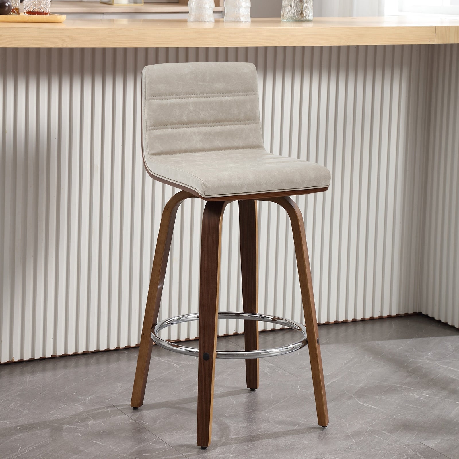 26/29 Faux Leather Swivel Bar/Counter Stools, Set of 2/3