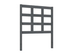 Grey Headboard 80.5x4x100 cm Solid Pine Wood