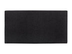Smooth black polyester headboard 180x80cm - Doucezen