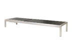 Doucezen Black/Silver Metal Chaise Longue