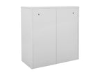 5-piece locker cabinets, light grey and blue, 90x45x92.5 cm, steel