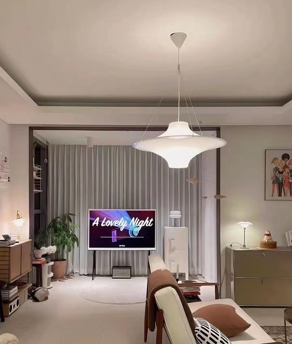 Bauhaus Cream Series UFO-shaped Pendant Light