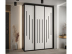 Doucezen 8 Sliding Door Wardrobe 235.2/170/45 3 Doors Black/White/Black