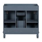 36'' Modern Bathroom Vanity with Top Sink and Mirror Cabinet,2 Doors and 2 Drawers