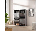 Shoe Cabinet 120x35x145 cm Bedroom Room Shoe Cabinet Cement