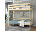N03 Light Pine Wooden Bunk Bed 120x200