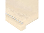 2-piece Cream Headboard Set, 90x5x78/88 cm, Fabric