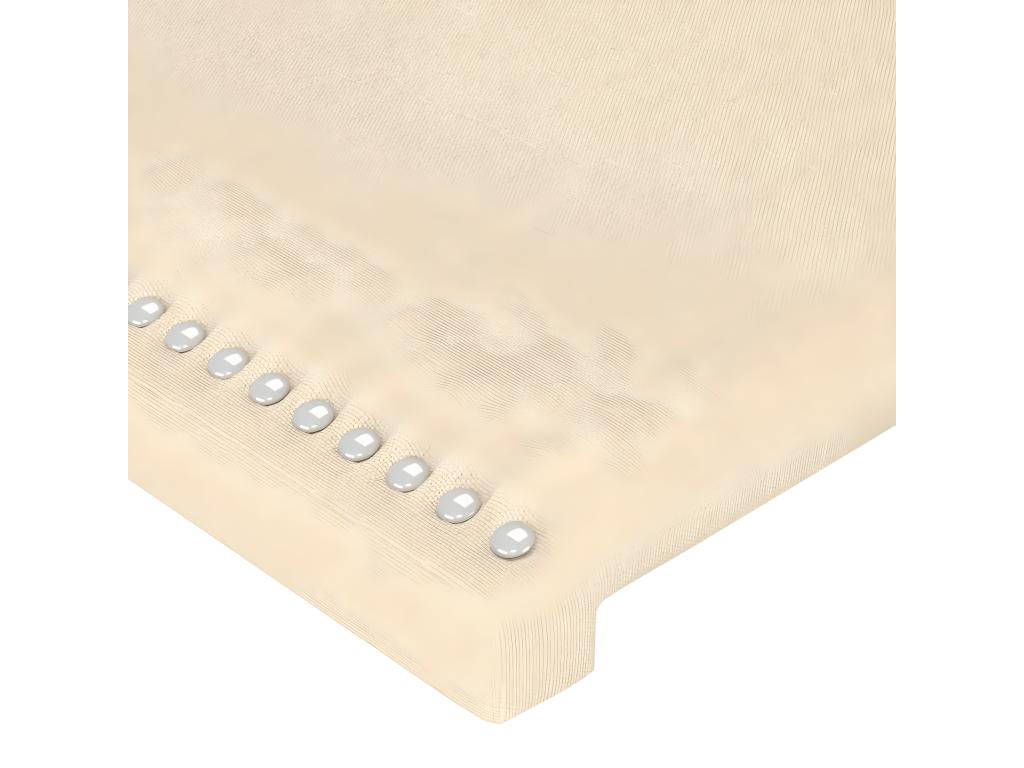 2-piece Cream Headboard Set, 90x5x78/88 cm, Fabric