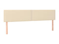 2-piece Cream Headboard Set, 90x5x78/88 cm, Fabric