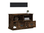 Smoked oak TV stand 80x35x50 cm engineered wood