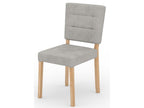 Modern chair in natural beech wood and choice of fabric Kloba-Tissu 27101