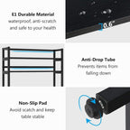 5-Tier Kitchen Bakers Rack Utility Storage Shelf Microwave Oven Stand, Industrial Microwave Cart Kitchen Stand with Hutch