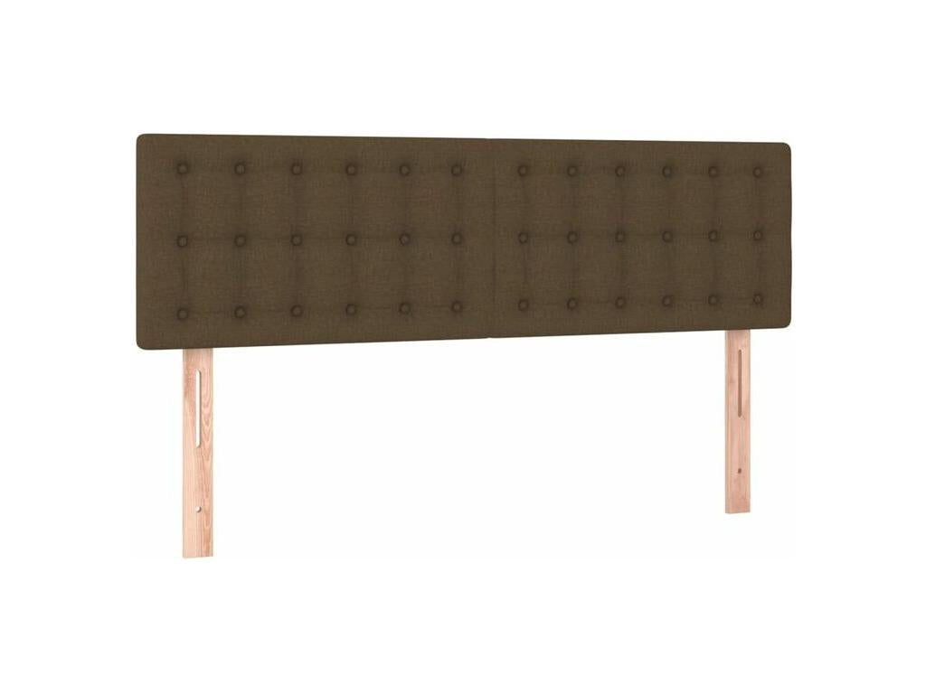 Doucezen bed base with dark brown mattress 140x200