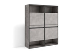 Shoe Cabinet 120x35x145 cm Bedroom Room Shoe Cabinet Cement