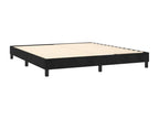 Doucezen bed base with LED mattress, black, 180x200cm, velvet
