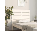 White headboard 75x3x80 cm Solid pine wood