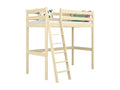 Wooden loft bed N03 Light Pine 90x180