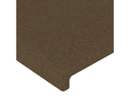 LED Headboard, Dark Brown, 103x16x118/128 cm, Fabric