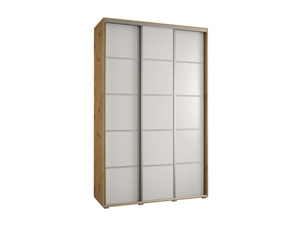 Doucezen 4-Door Sliding Wardrobe 235.2/160/60 3 Doors Doucezen/White/Silver