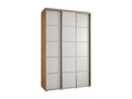 Doucezen 4-Door Sliding Wardrobe 235.2/160/60 3 Doors Doucezen/White/Silver