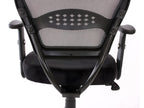 Doucezen office chair/armchair, 150kg weight capacity, black fabric
