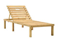 Garden chaise lounge, impregnated pine wood