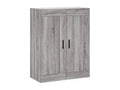Doucezen wall cabinet, grey, 69.5x34x90 cm, engineered wood