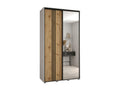 Doucezen 7 Sliding Door Wardrobe 235.2/140/60 2 Doors White/Doucezen/Black