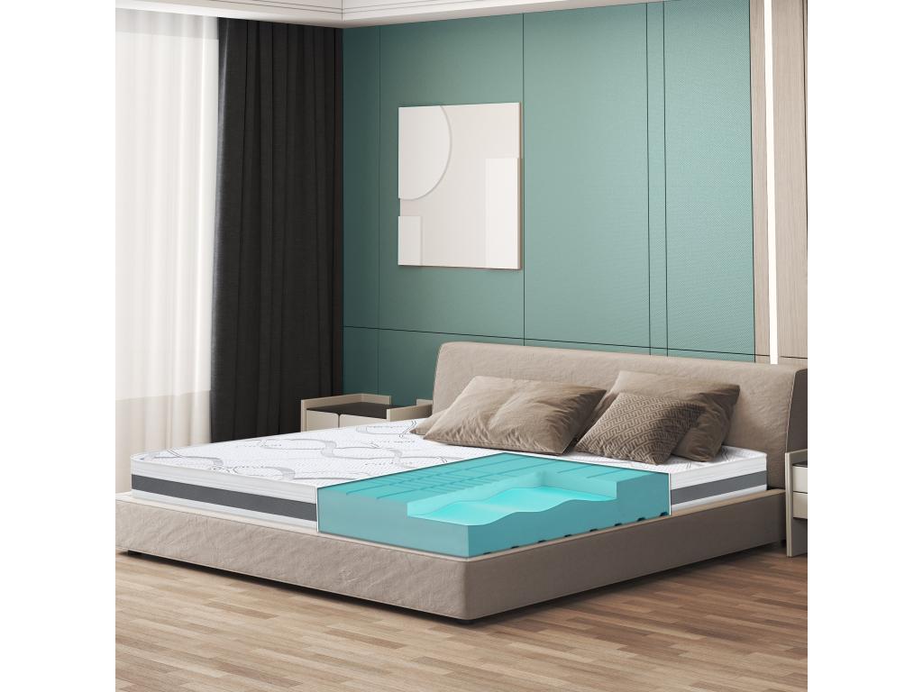 Single Mattress 135x175 with Memory Foam - Premium Quality - Height 16 cm - Made in Italy