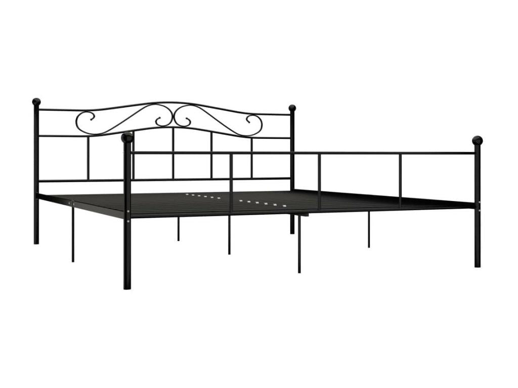 Black Metal Bed 180x200 5