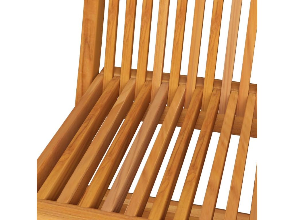 Garden chairs with beige cushions, 6 pieces, solid teak wood