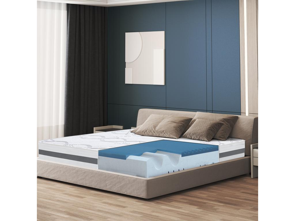 Double Mattress 145x205 with Memory Foam - Premium Quality - Height 22 cm - Made in Italy