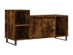 Smoked oak TV stand 100x35x55 cm Engineered wood